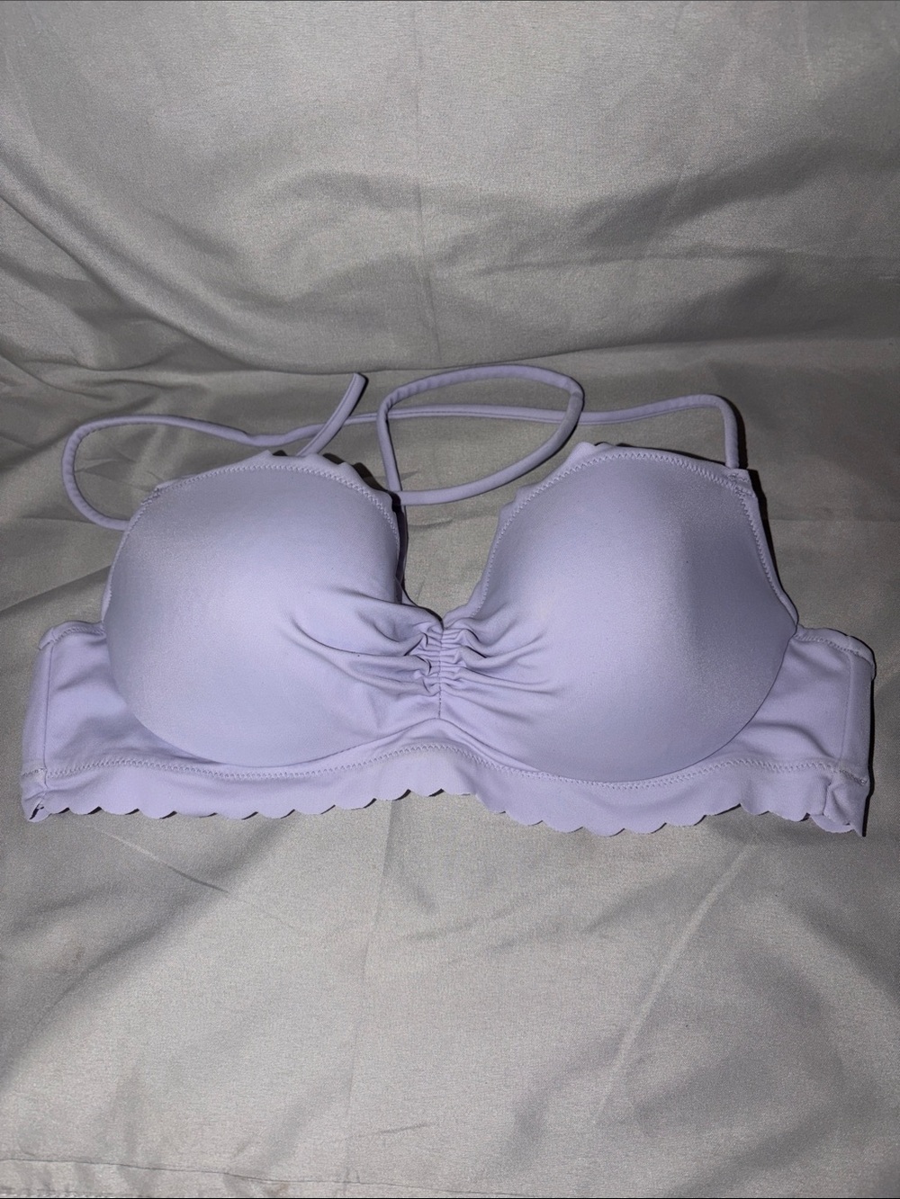 Victoria's Secret Light Lavender Push-Up Bandeau Bikini Top